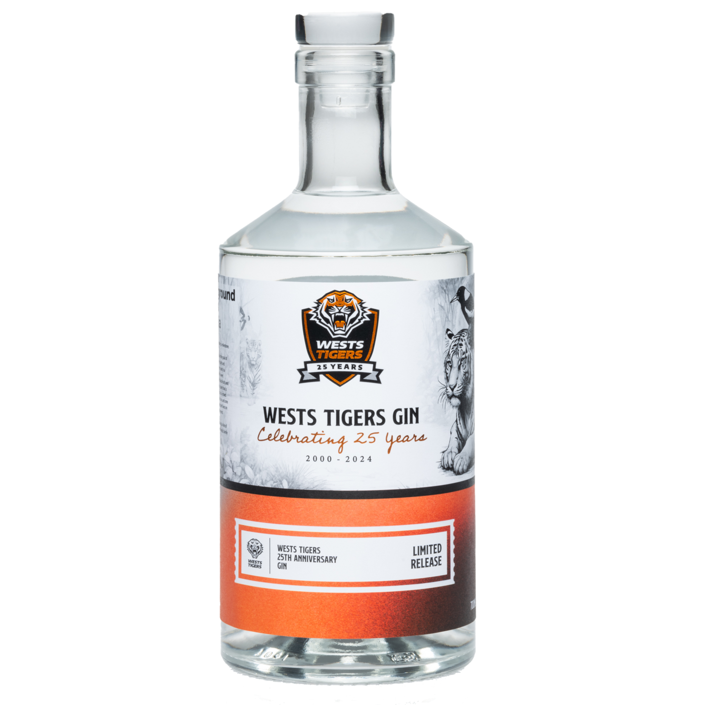 Wests Tigers 25th Anniversary Gin