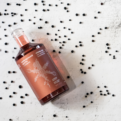 Shiraz Gin with Tasmanian Pepperberries